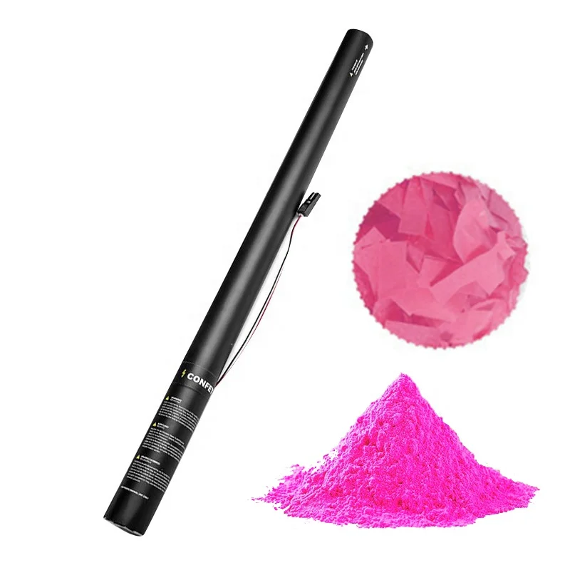 زر الضغط لبدء آلة الألعاب النارية الدخان، دعائم تزيين الحفلات، مدافع مسحوق النثار