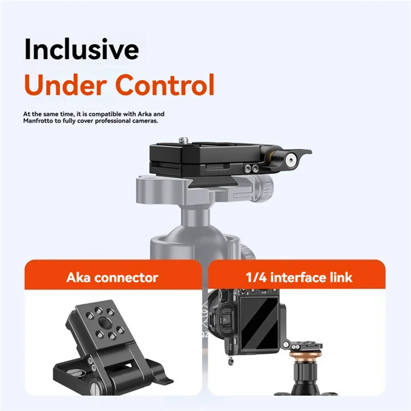 

B47C Складной L-образный кронштейн для камеры, вертикальное горизонтальное переключение, быстросъемная пластина, стабилизатор для зеркальных камер