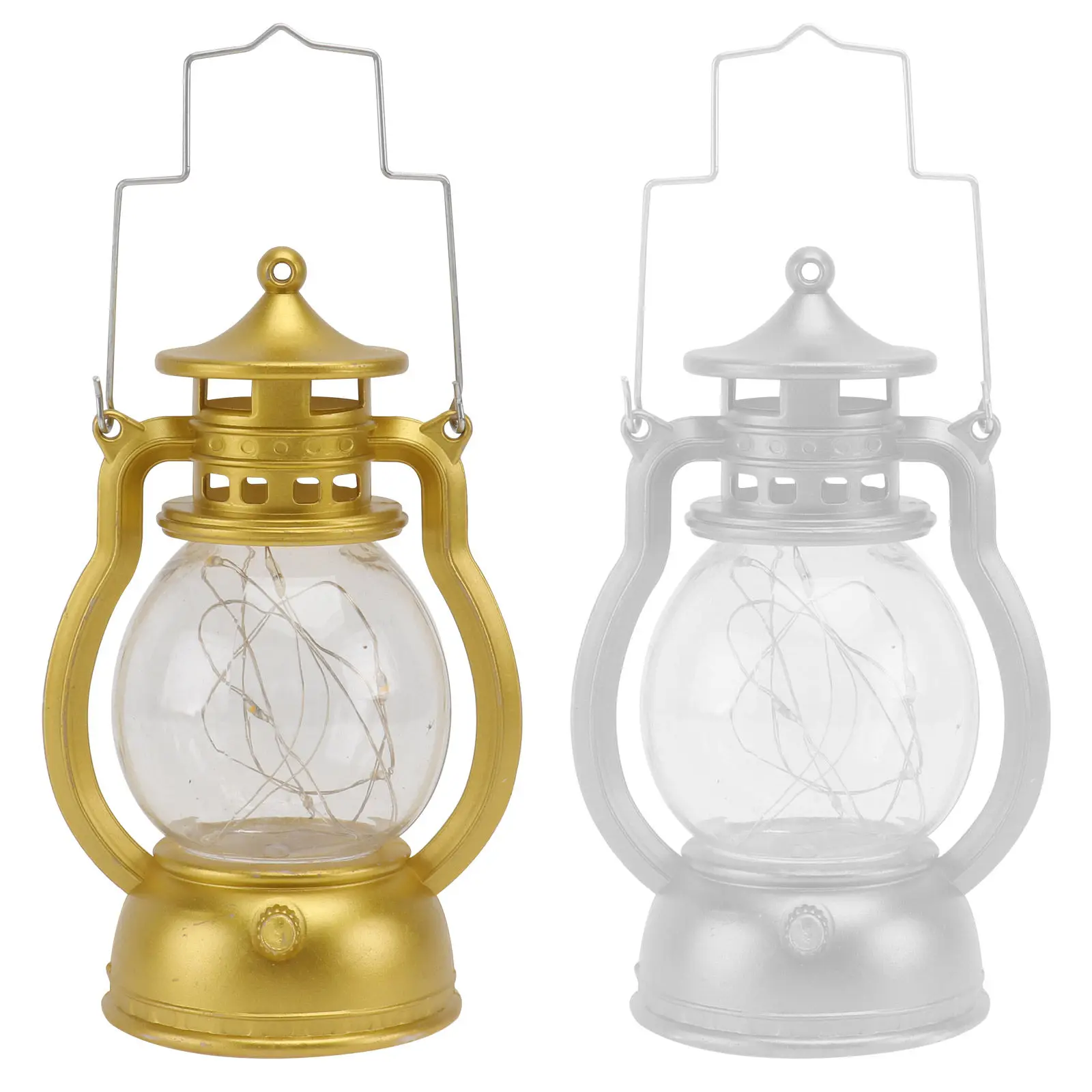 2 pcs Retro Horse Lantern Decorative Lamp For Home Wall Hanging Handheld Atmosphere Light Scene Layout Christmas Party Bar Decor