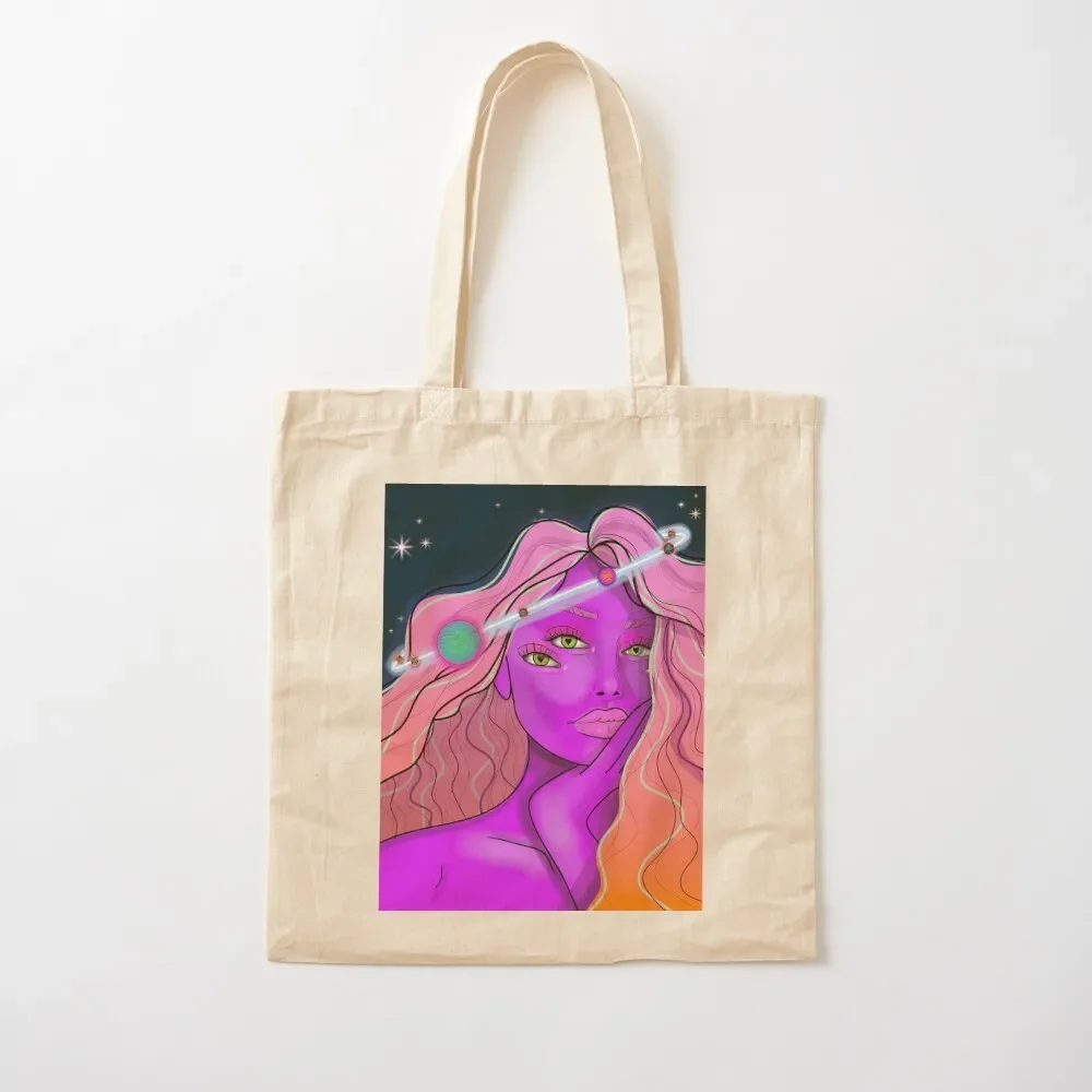 

Space Girl Tote Bag tote bag university Lady bags canvas shopping bag