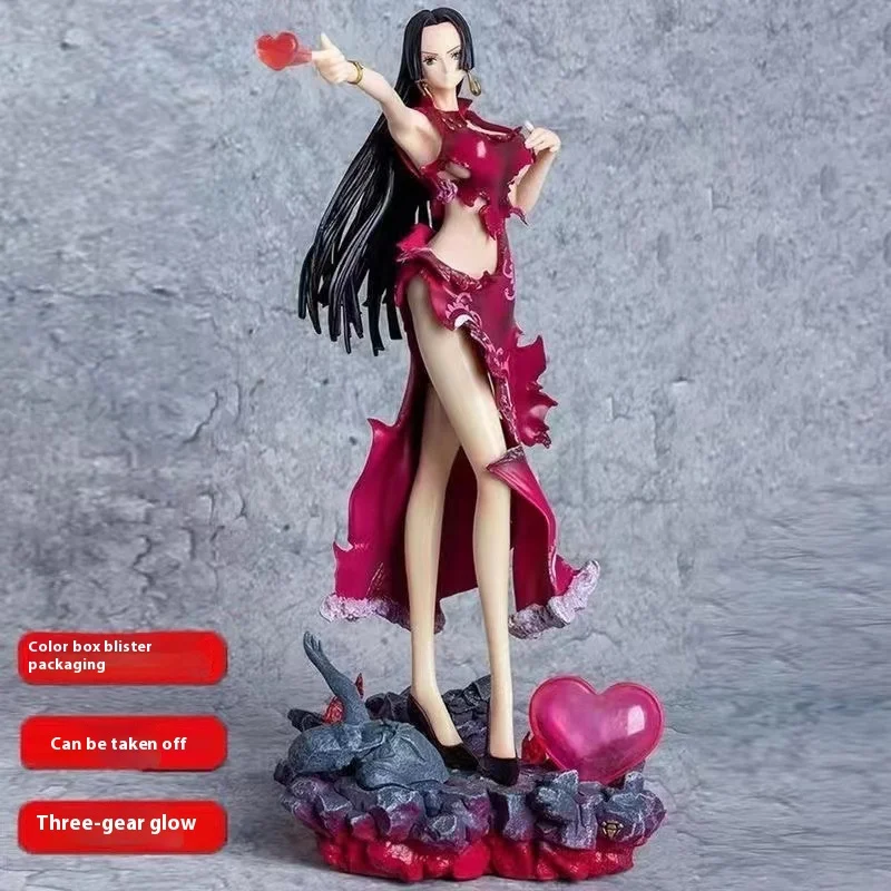 Pirate King Luminous Empress Hancock Explosive Clothes Nine Snake Concubine Beauty Girl Scene Gk Model Decoration Handicraft