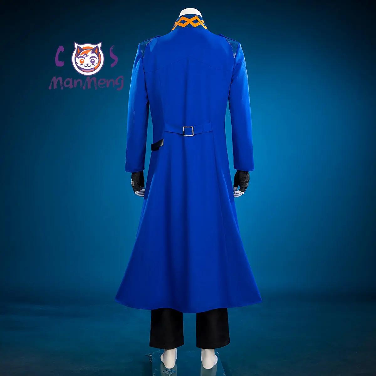 

Vergil DMC 5 Full Set Cosplay Costume Outfit Uniform Halloween Carnival Party Christmas Play Role Nelo Angelo Blue cloak vests