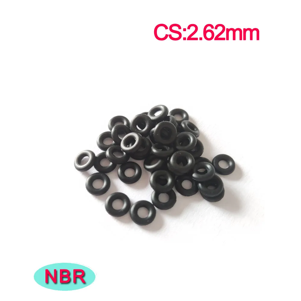 NBR O Ring Rubber Gasket CS 2.62mm Thickness Nitrile Butadiene Rubber Washer Water Oil Seal Rings Prevent Leakage AS 568