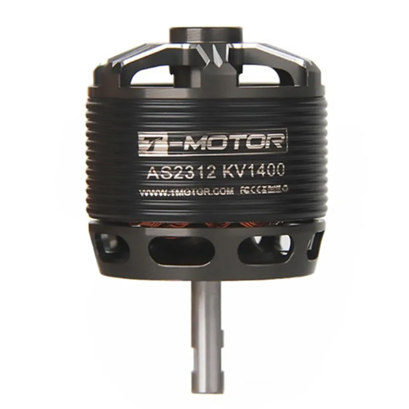 AS2312 T-MOTOR Long Shaft 1150KV 1400KV 3S 4S 357W Brushless Motor for Fixed Wing Aircraft small 3D RC Drone
