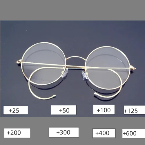 Imagen 1 del producto Gafas redondas pequeñas Vintage para hombre, montura para dioptrías de lectura graduadas, 42mm, 44mm, 46mm, 48mm, 50mm