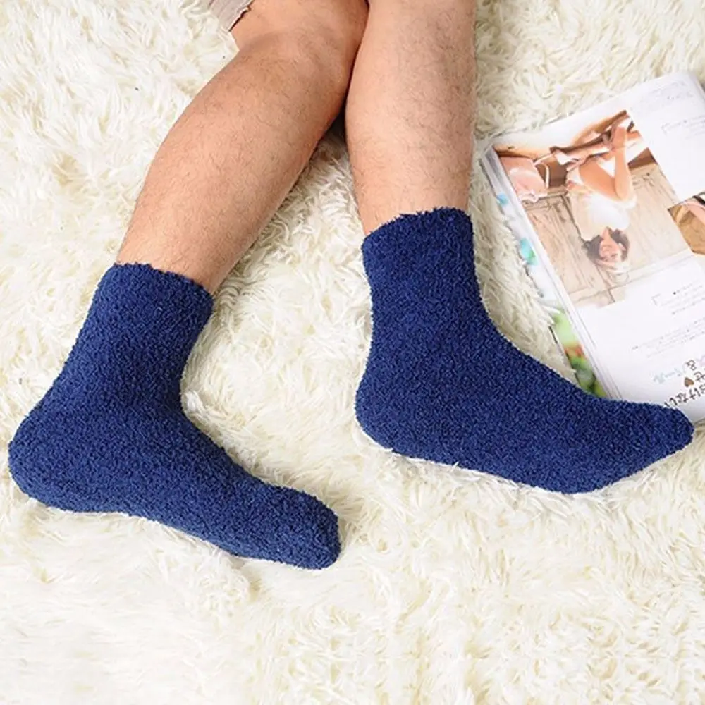 男性と女性のためのカシミヤベルベットソックス,非常に快適,暖かい,睡眠,ベッド,床,家庭,冬
