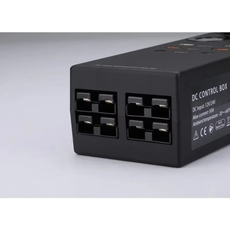 Hot Selling Double Lifepo4 Battery Box 12V/24V DC Control Mini Power Distribution Box ABS Slim Design AC Power Hub