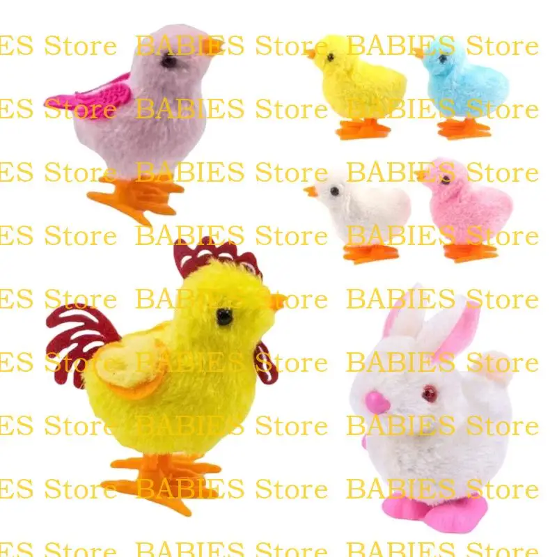 

Nostalgic Wind up Baby Chick Easter Cartoon Baby Chick Toy for Bar Desktop Accessories Cartoon Vintage Photo Props