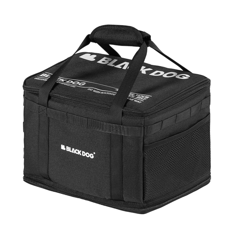 Black Multi-Functional Foldable Tactical Tote Bag Foldable Bag 600d Oxford Cloth Camping Bag For Outdoor Activities Tactical