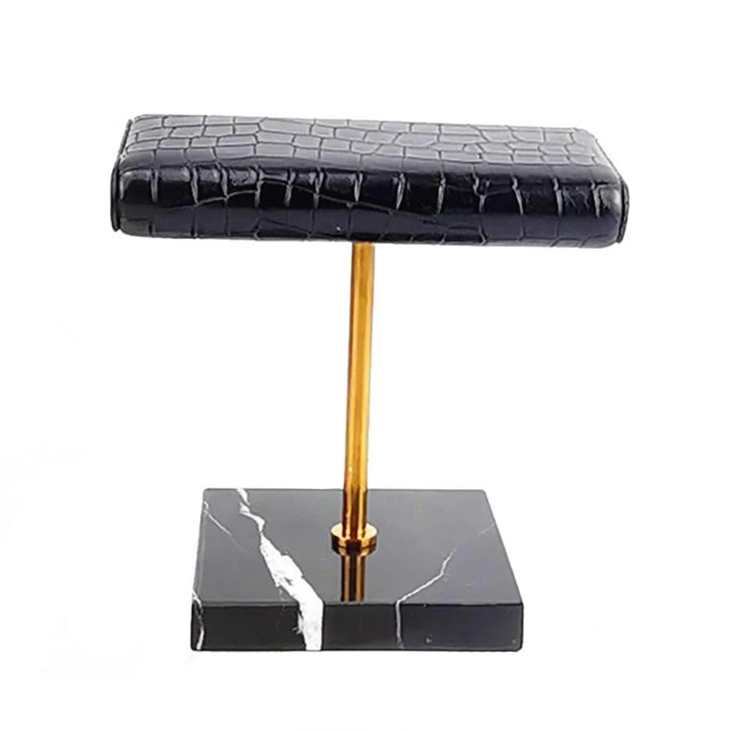 PU Leather T-Bar Bracelet Necklace Watch Display Stand Jewelry Organizer