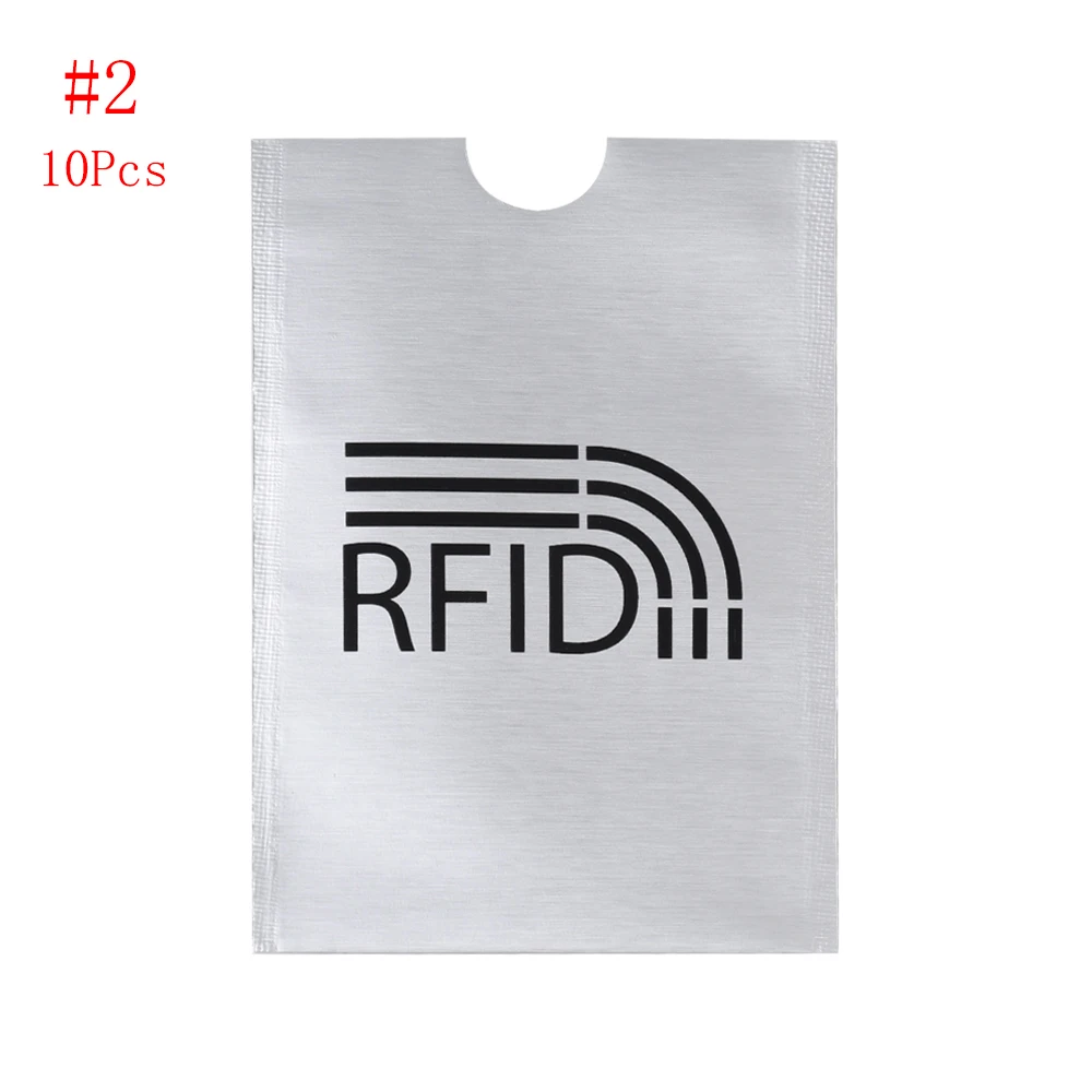 10pcs Protection Anti Theft RFID Blocking ID Bank Card Case Card Holder Cards Protector Sleeve Anti Rfid Wallet