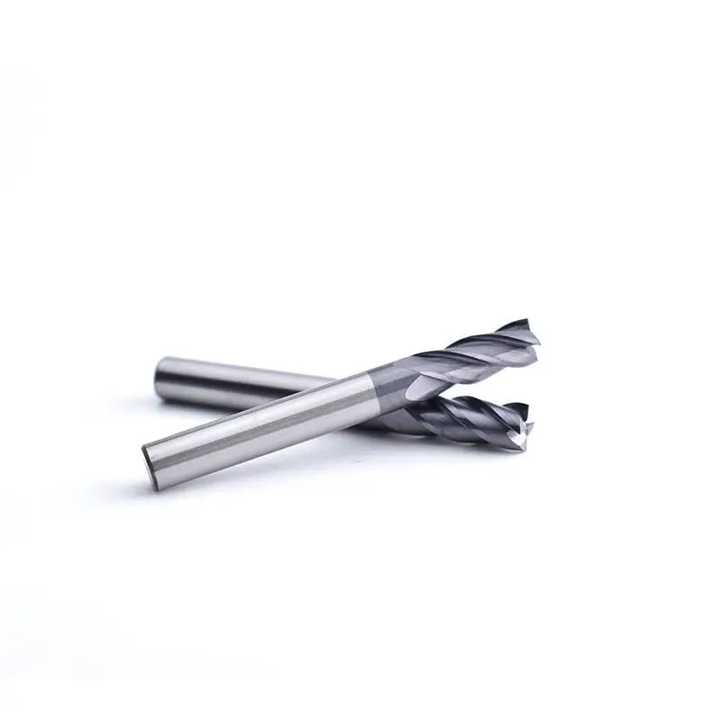 60 องศาทังสเตนคาร์ไบด์ end Mill 4 ขลุ่ย Square end Mills สําหรับสแตนเลส HRC60 1 มม.1.5 มม.2 มม.