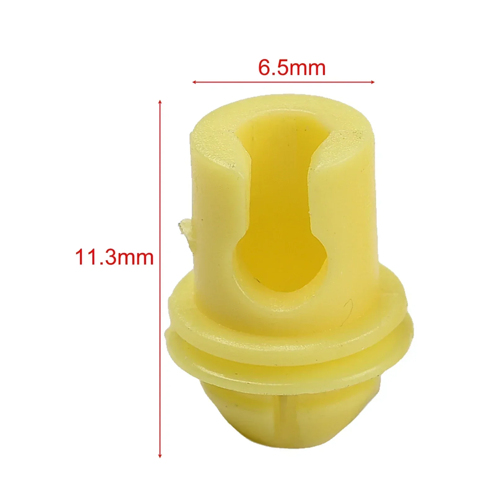 2pcs Car Interior Door Clips Door-Lock Mechanism Yellow Plastic 12MM*6.7MM Fasteners Fit For BMW 7 Series E23 E32 E38 E65 E66