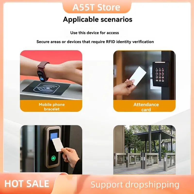 

A55T Restart Chameleon Ultra NFC Эмулятор смарт-карт 5200 Брелок RFID-считыватель чипов 125K 13,56M Дубликатор декодирования