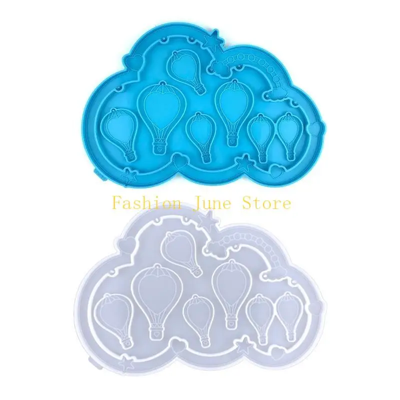 

N5KA Hot Air Balloon Photo Frame Ornaments Silicone Molds Suitable for Epoxy Resin Diy Craft Jewelry Making Home Decorations