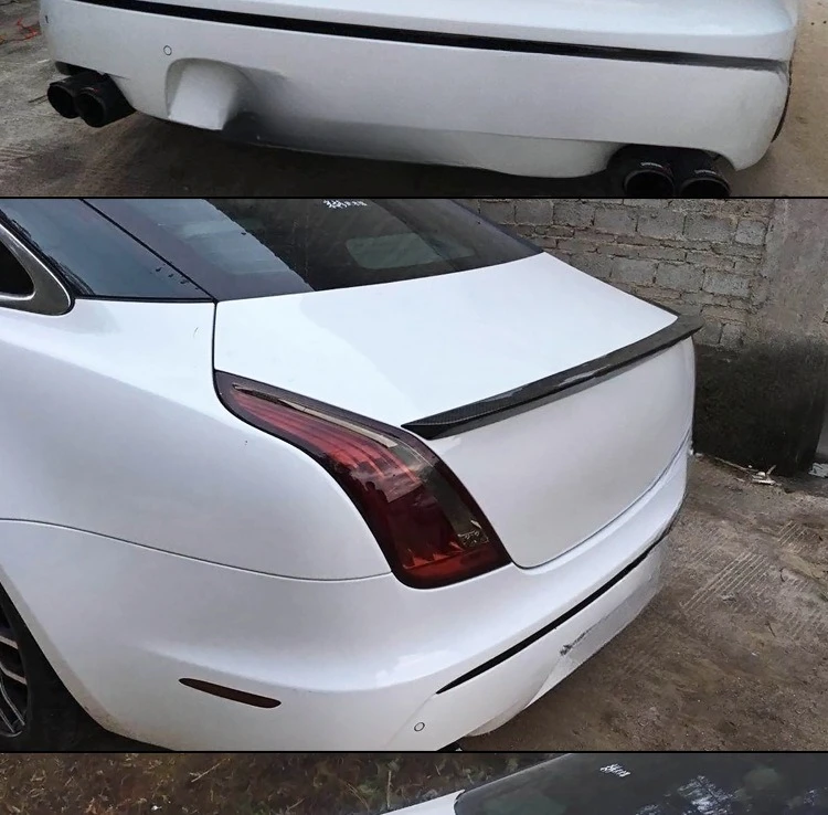 

Suitable For 10-17 Jaguar XJL Modified V Version Carbon Fiber Pressure Tail Wing Jaguar Fixed Wind Wing Tail Box Cover Small