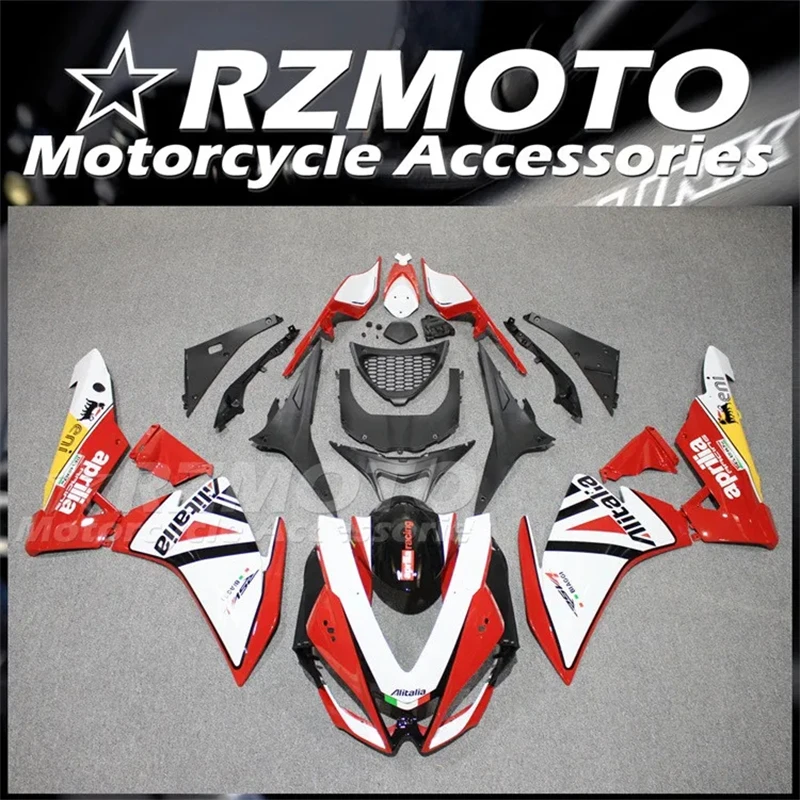 4Gifts New ABS Fairings Kits For Aprilia RSV4 RS1000 2009 2010 2011 2012 2013 2014 09 10 11 12 13 14 Bodywork Set White Red