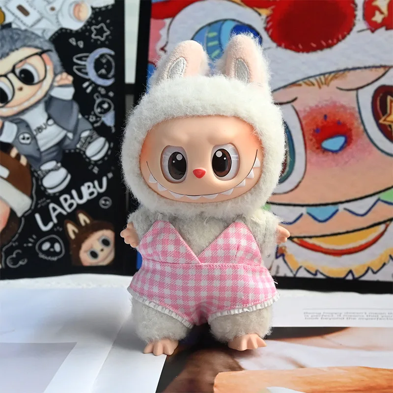 1세트 1세대 2세대 3세대 라부부 인형 옷 마카롱 수영복 시리즈 아기 인형 여름 해변 파티 컬렉션