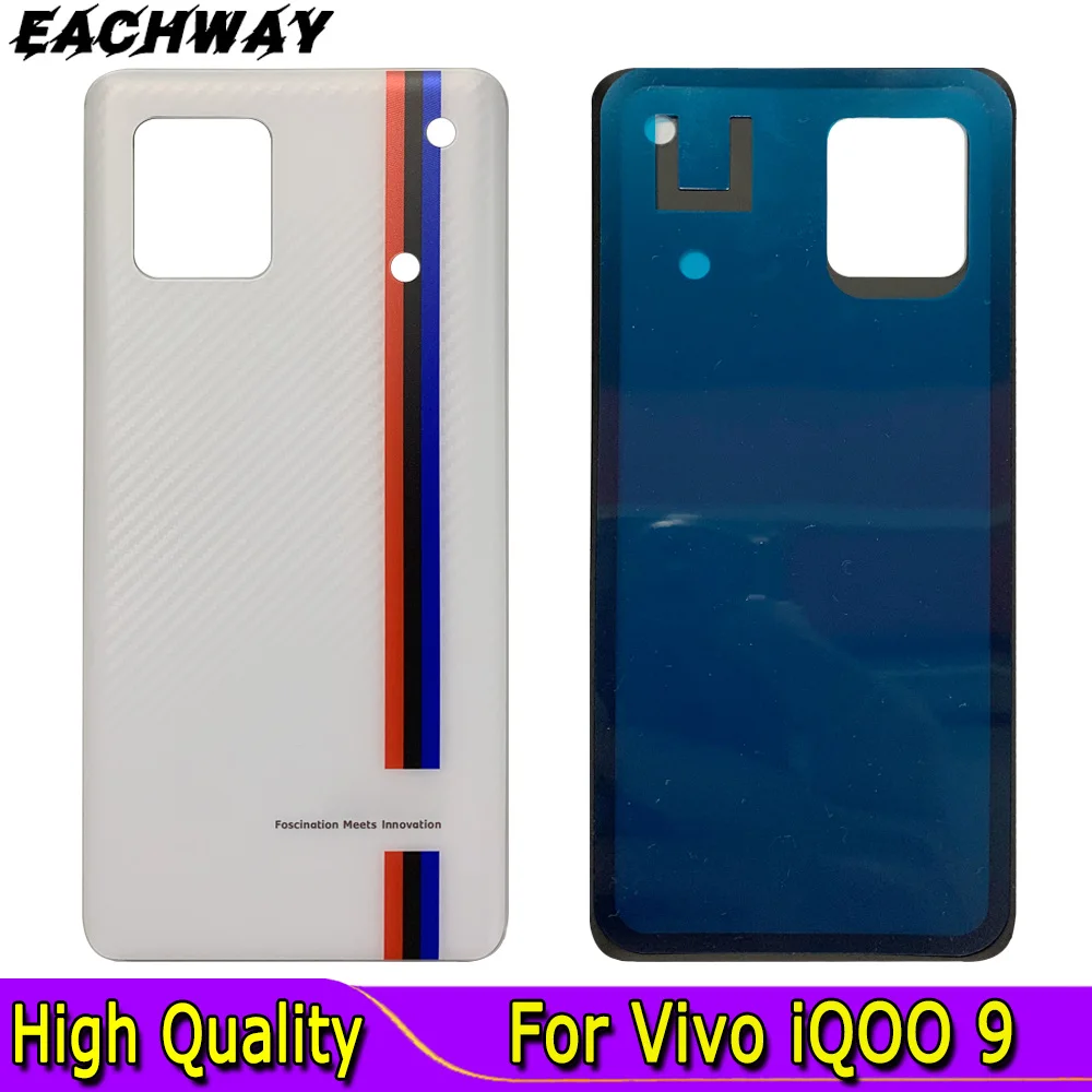 

High Quality For Vivo iQOO 9 Back Battery Cover Housing Door Rear Case Replacement Parts iQOO9 6.56" For iQOO 9 Back Cover