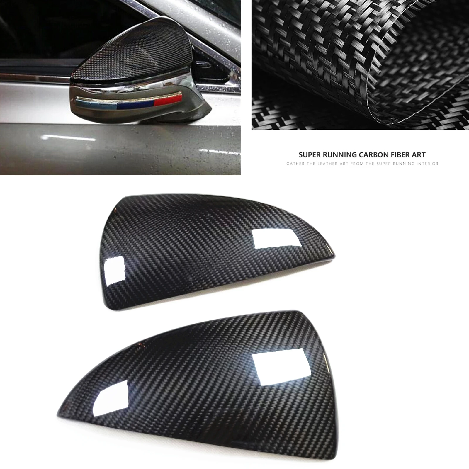 

Mirror Cover For Lexus ES IS IS300 IS350 LS LC UX RC 2015-2023 Exterior Rear View Caps Replacement Clip On/Add On