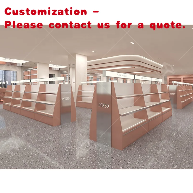 custom.Modern Custom Shop Cosmetics Shelves and Display Cabinets Cosmetic Store Girl Pink Design Makeup Store Layout Design