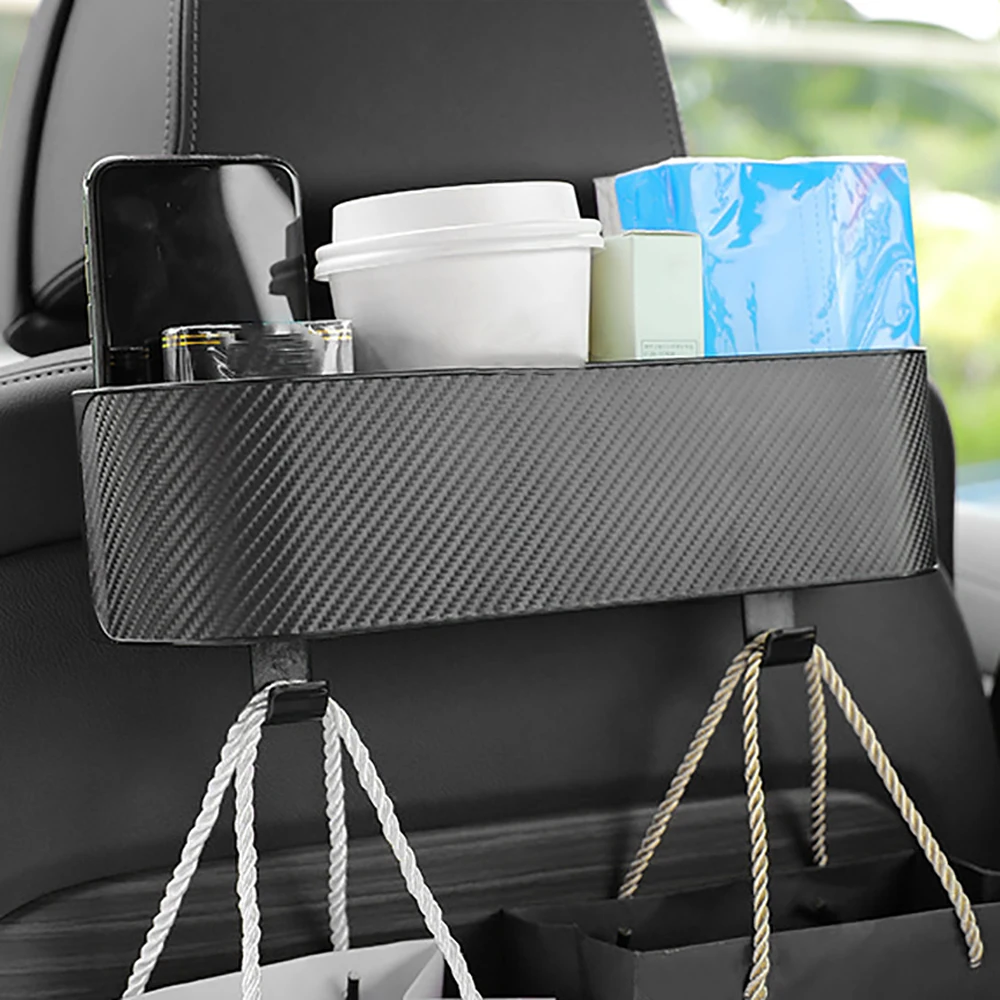 

Car Backseat Storage Box Multifunctional Car Rear Row Cup with Hook Cup Holder Stuff Holder Interior Box Universal