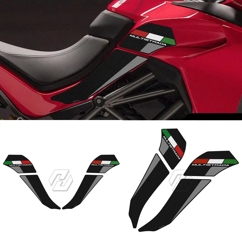 

for Ducati Multistrada 1200 1260 2015-2020 Motorcycle Anti-slip Side Tank Pad Protection Knee Grip Mat Anti slip side sticker