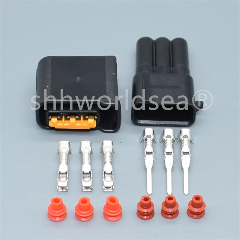 

1Sets 3 Pin male female waterproof auto connector FW-C-D3F-B FW-C-D3F Max Move Ignition Plug Coil Socket For Subaru