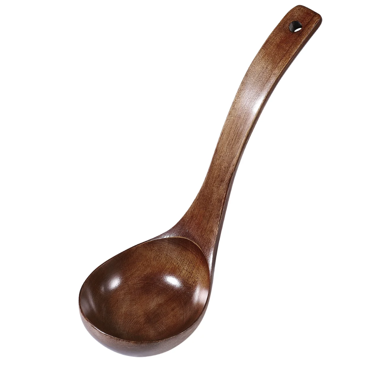 

BESTONZON Healthy Wooden Long Handle Soup Ladle Cooking Spoons Kitchen Utensils 28cm Wooden Spoons Soup Spoon