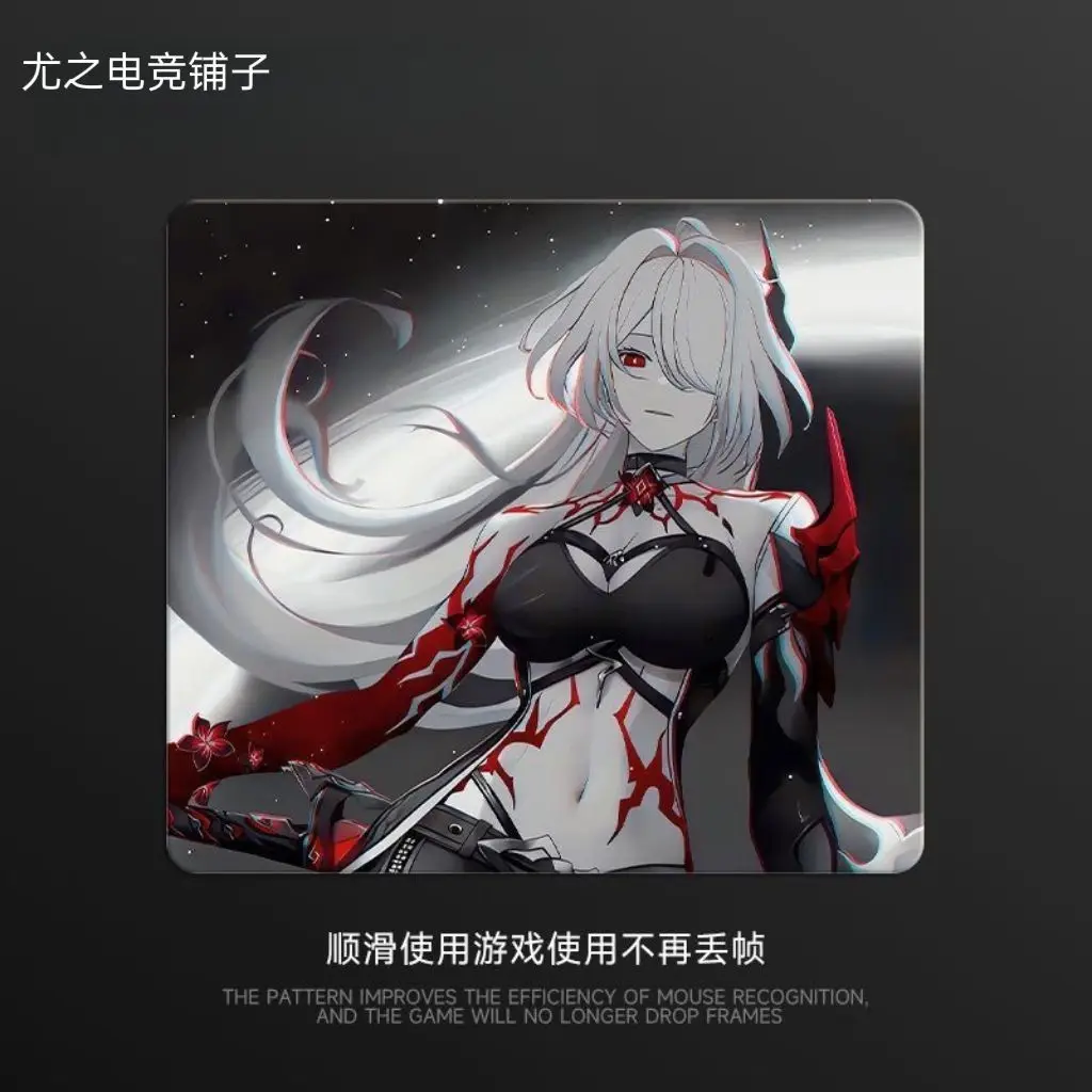 Samurai Sword Cool Glass Gaming Mouse Pad Large Tempered Surface for FPS eSports Ultra-Smooth Glide Professional Desktop Mat