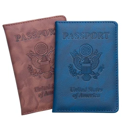 USA Passport Cover Women Travel Wallet Covers for Passports Pu Holder Passport Wallet Cards