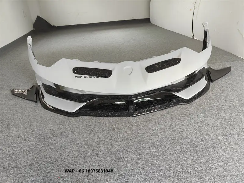 

New Condition Carbon Fiber Semi Forged Front Bumper Body Kit for Lamborghini-Aventador LP700 LP750 SVJ Upgraded Style Screws