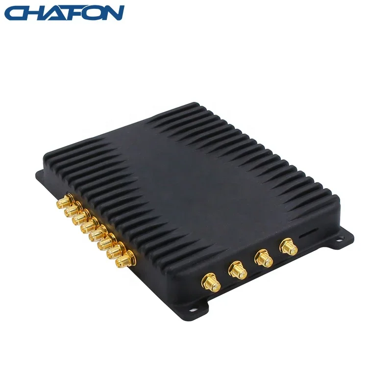 CHAFON high performance Android 5.1 impinj r2000 chip 8 ports uhf rfid fixed reader with GPS 4G WIFI Blue tooth communication