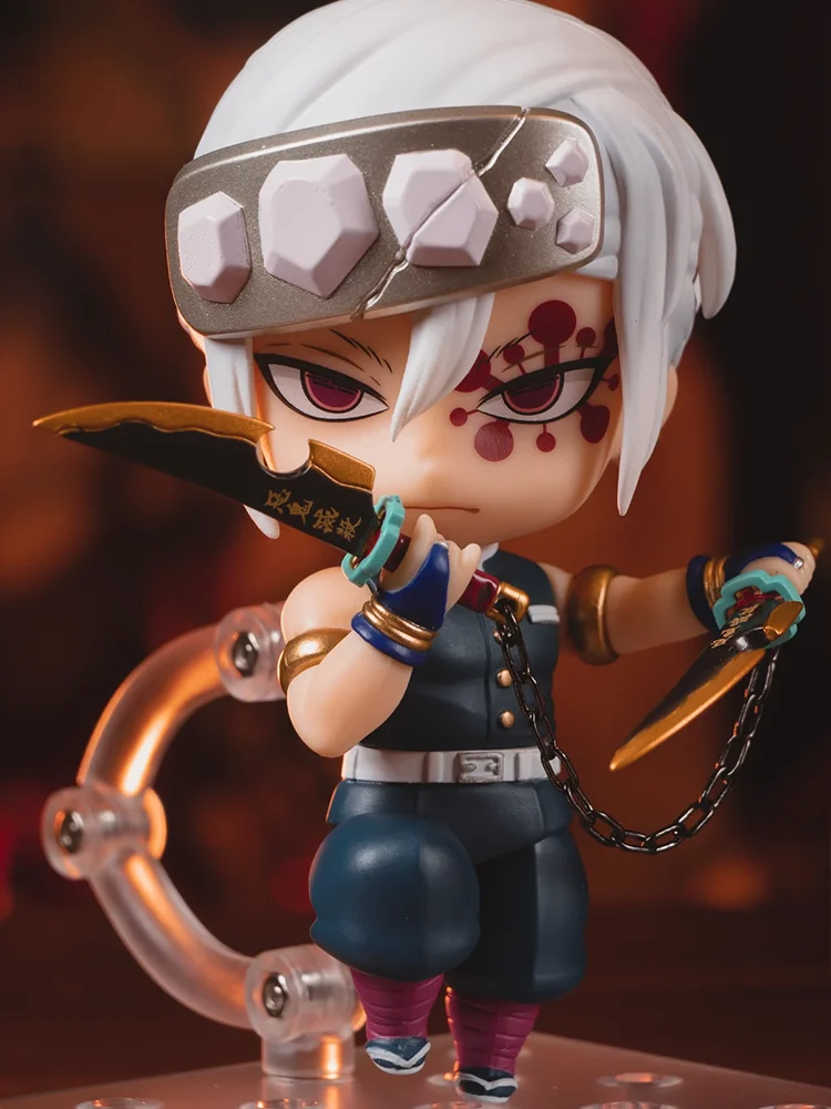 حقيقي ابتسامة جيدة Nendoroid شيطان القاتل Uzui Tengen نموذج أنيمي ألعاب شخصيات الحركة غرفة الاطفال زخرفة فتاة الهدايا جمع