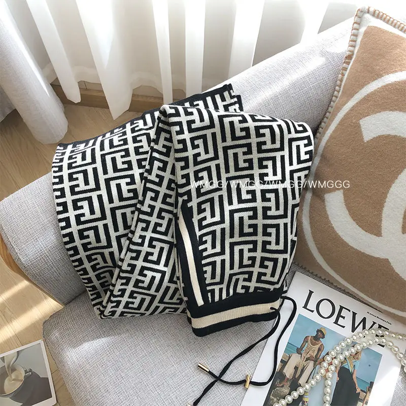 Vintage Knitting Wide Leg Women Spring Autumn Simplicity Office Lady Loose Straight Fashion All-match Temperament Casual Pants