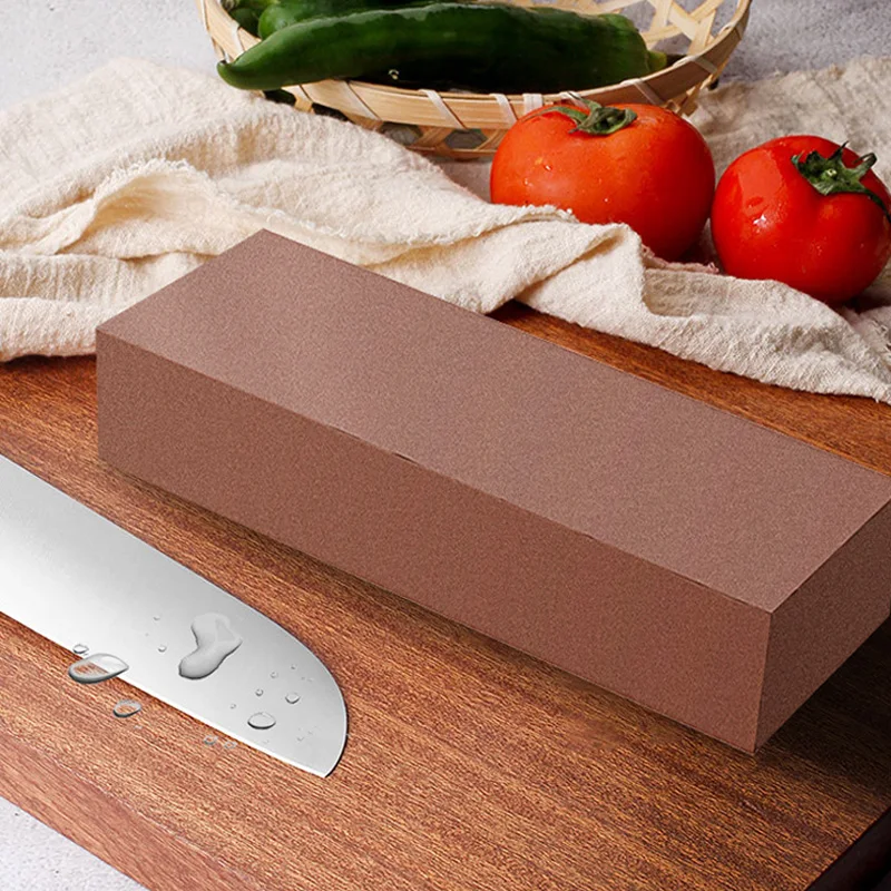 Natural Red Whetstones 1000 Grit Grinding Polishing Opening Edge Fine Grit  Kitchen Knife Double-sided Sharpening Blade Stone