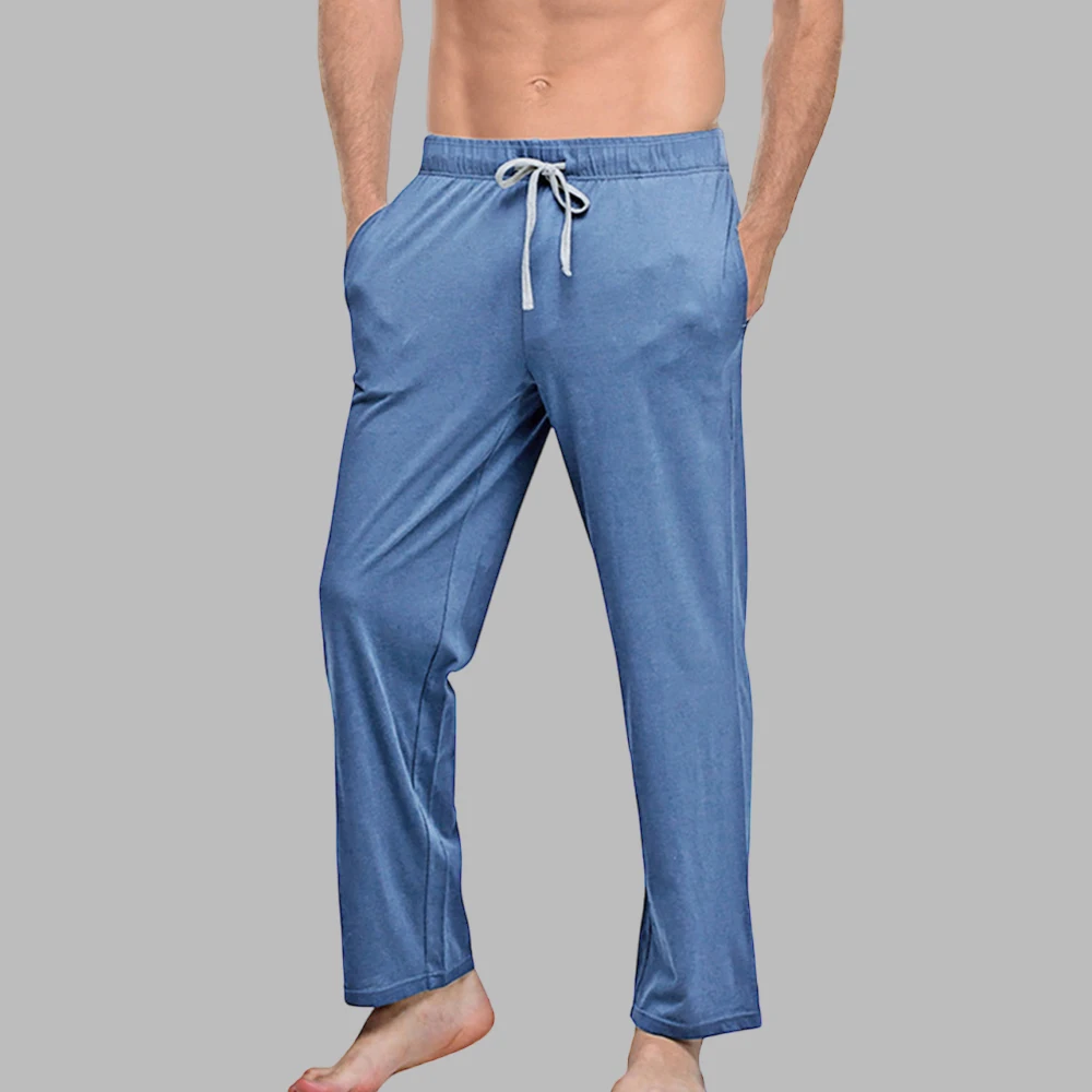 2023 nuovi pantaloni del pigiama comodi da uomo per la casa pantaloni Casual da notte per la casa pantaloni sportivi da Yoga Casual solidi