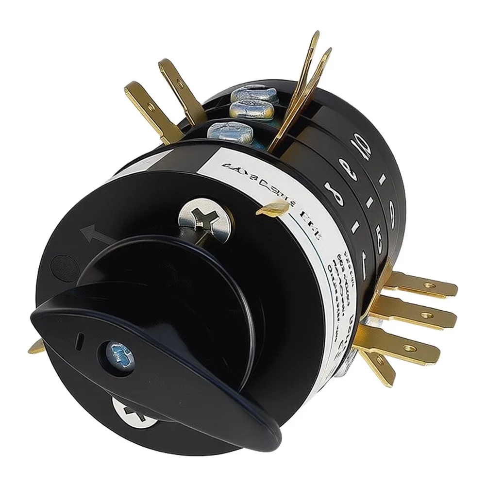 HZ5B 20/3 5-Position Rotary Switch with Flame Retardant Housing AC380V 20A for Machine Tool Start Stop and Direction Selection