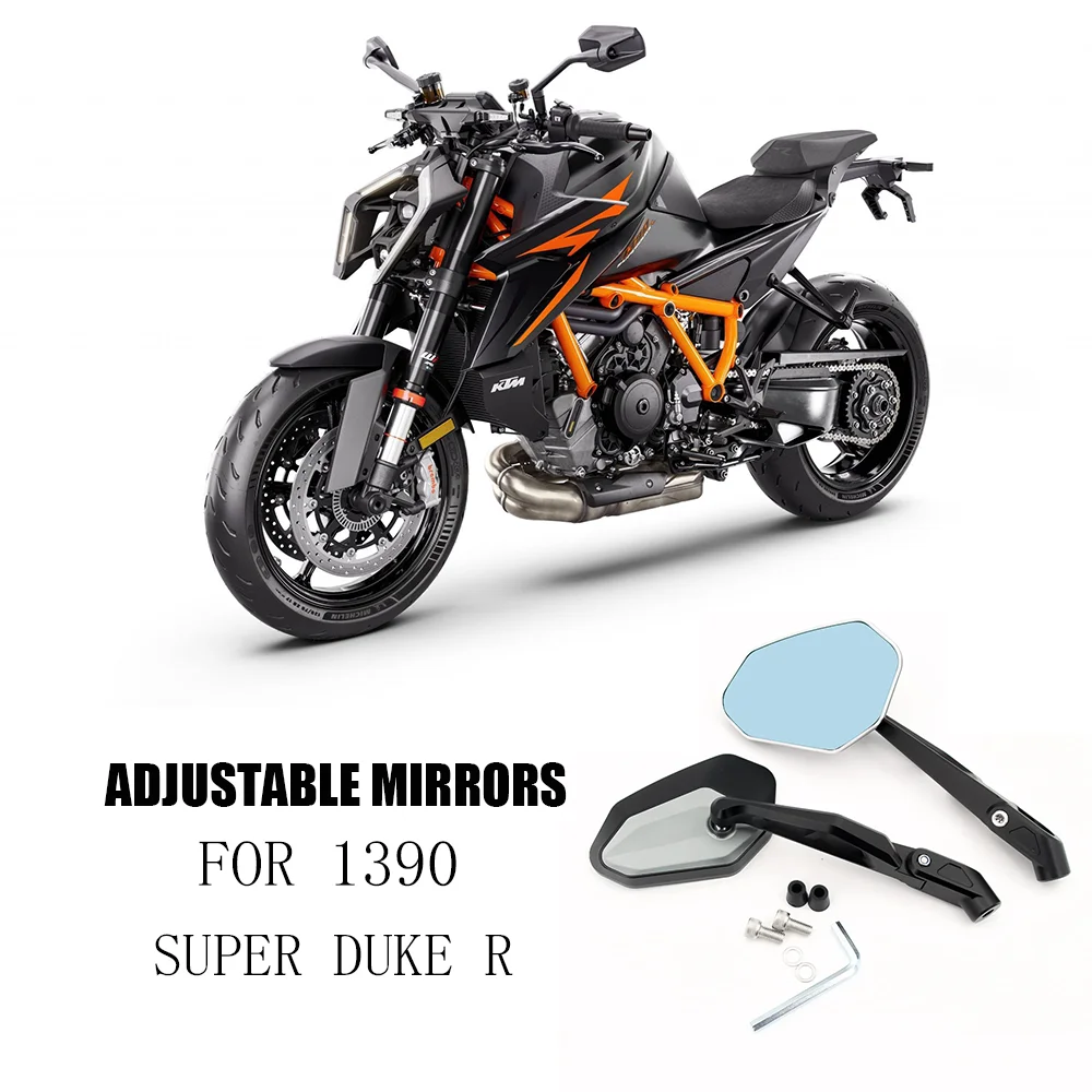 

for 1390 Super Duke R 1390 Super Duke 2024 Accessories Motorcycle Rearview Adjustable Mirrors Great Vision Mirror