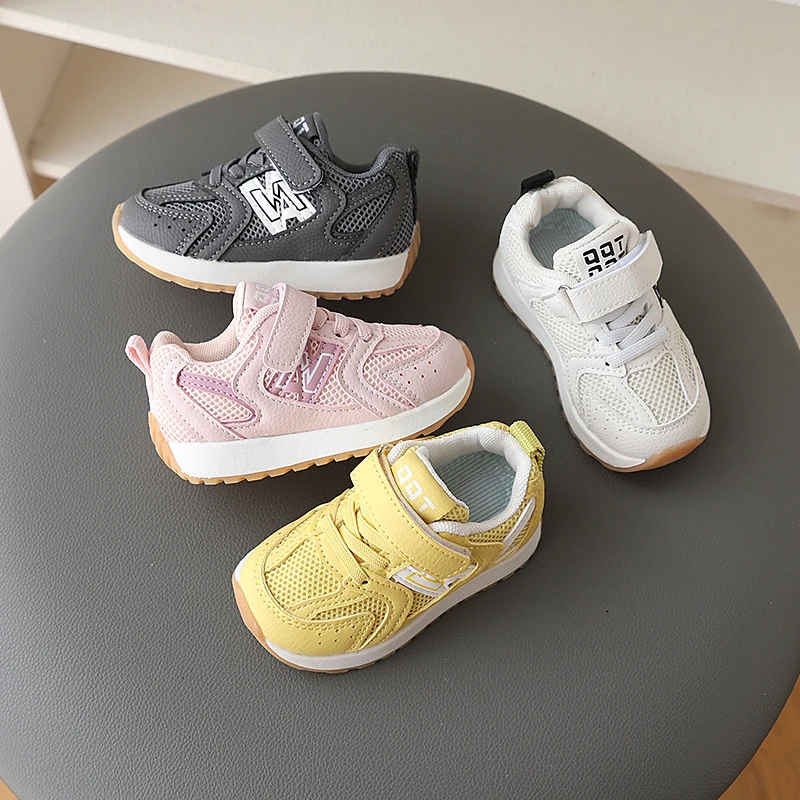 Children Shoes Kids Sports Shoes 2026 New Boys Girls Breathable Mesh Shoes Boy Soft-Soled Running Shoes Anti-slip Girl Sneakers