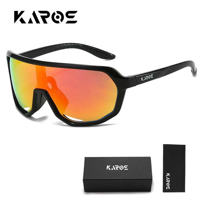 KAROS Polarized Sunglasses Men's Fishing Driving Cycling Shades Outdoor Eyeglasses Women Sports Hiking UV400 Eyewear YZ2010WB