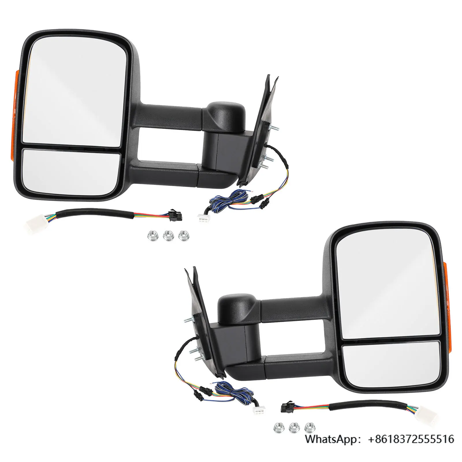 

Black Electric Extendable Towing Mirrors for Toyota Hilux 2005 2006 2007 2008 2009 2010 2011 Car Rearview Mirror