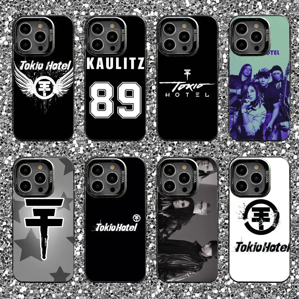 

Band T-Tokio H-Hotel Phone Case For iPhone 16,15,14,13,12,11,Pro,XS,Max,Plus,Mini,SE Black Candy Matte Shockproof Cover