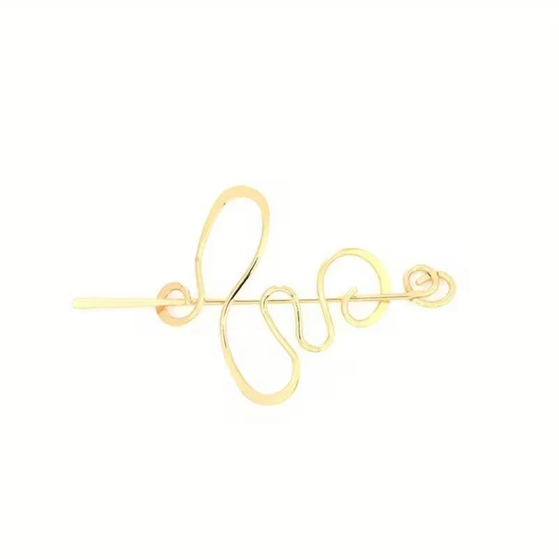 Schlichtes Design, unregelmäßig geformte Haarspange aus Legierung, vielseitiger und eleganter Haarschmuck für Damen im Alltag. – Detail 2