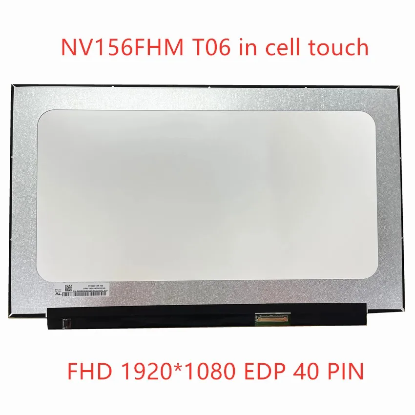 15.6'' LCD Touch Screen Glass Digitizer Assembly For HP Pavilion Laptop 15-eg1053cl 15-eg1073cl NV156FHM-T0E V8.0 NV156FHM-T06