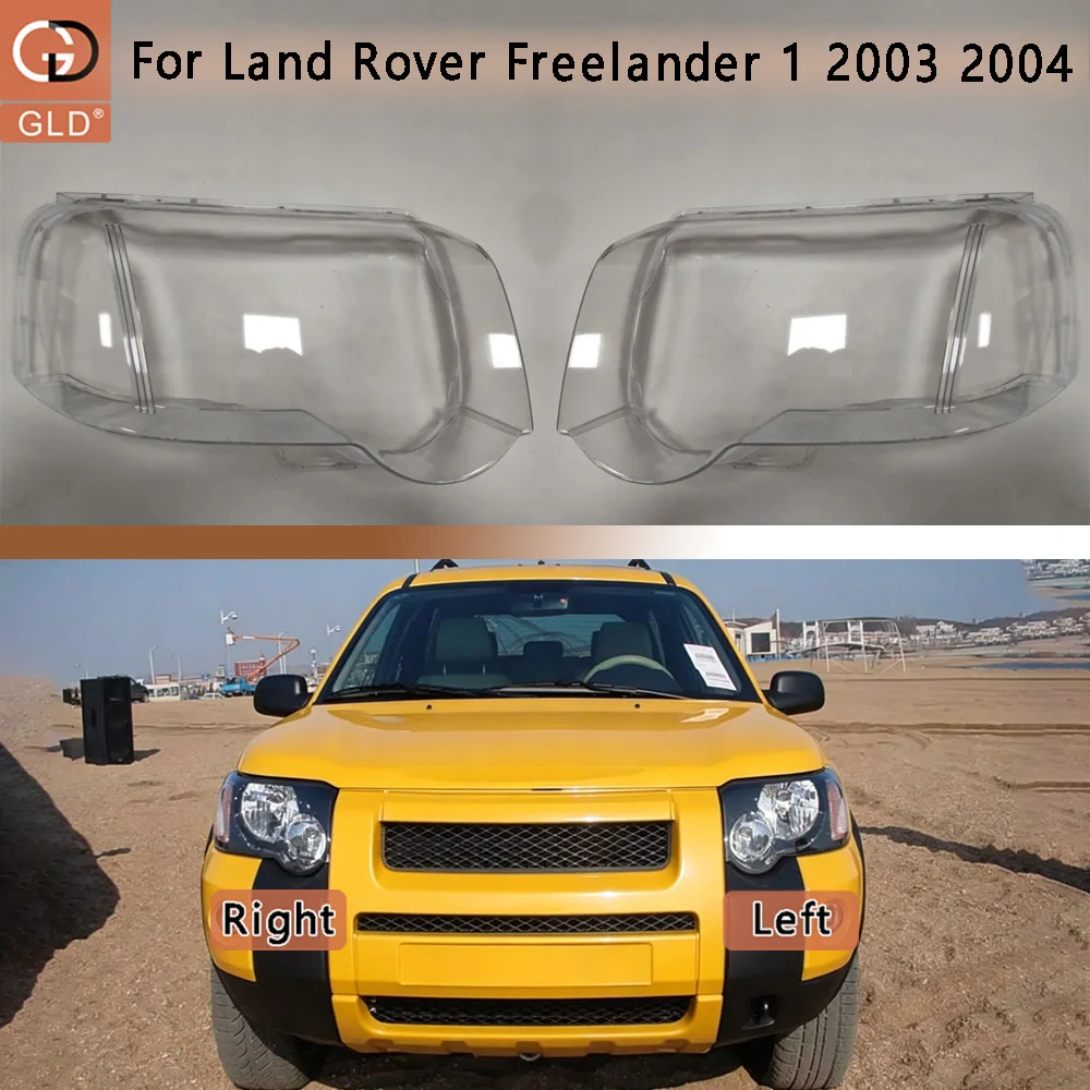 Car Acccessories Shade Headlight Headlight Cap Car Front Headlight Lens Cover Lights Shell For Land Rover 2003 2004 Freelander 1