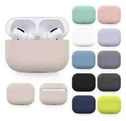 Candy Colors Soft Silicone Case For Airpods Pro Case Cover Protector Fundas For Air Pods Pro Accessories earphone coque Cover