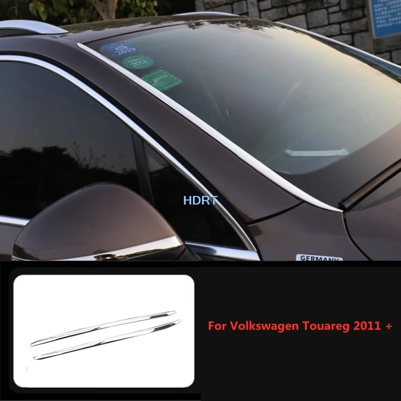 

Car Styling Protector Decoration Accessories For Volkswagen VW Touareg 2011 + Front Windshield Trim Strip Glass Molding Cover