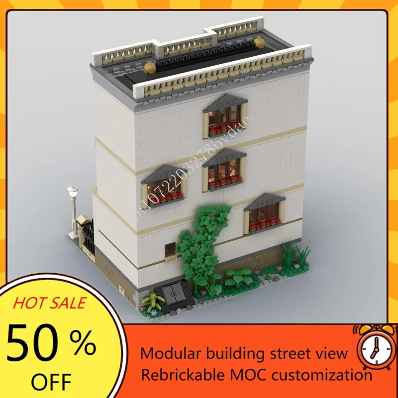 3518ピース クラシックヴィラ ホットシティ 販売中 MOCキット クリエイティブストリートビュー カスタムパズル DIY組み立てモデル 誕生日プレゼント クリスマスギフト