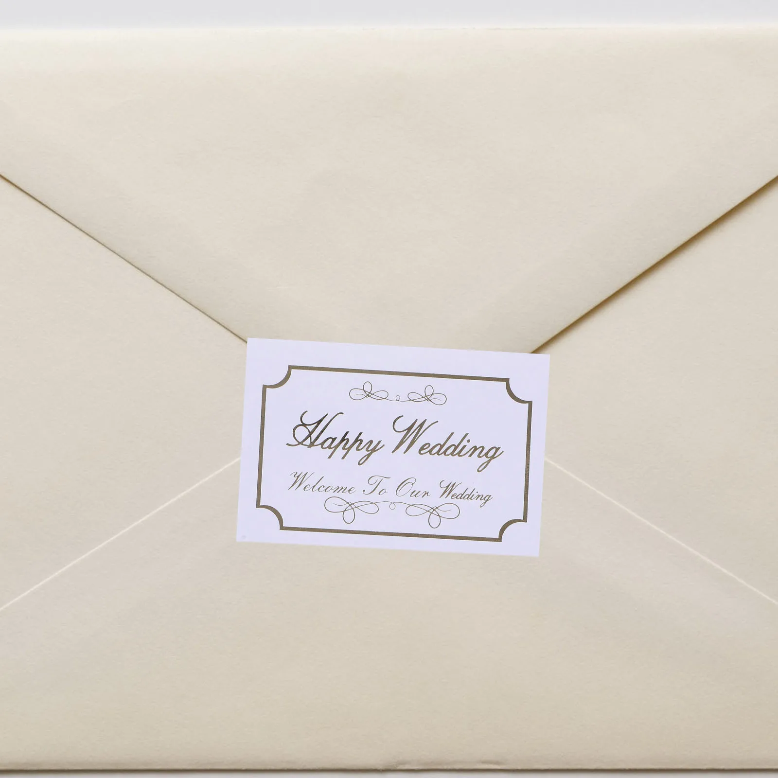 

20 Sheets Happy Wedding Stickers Stationery Letter Label for Packaging
